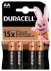 Батарейка DURACELL AA MN1500-LR6 уп. 4 шт