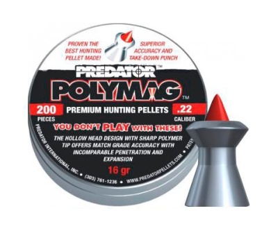 Пульки пневматические JSB PREDATOR POLYMAG 5,5 мм 1,04 г уп. 200 шт