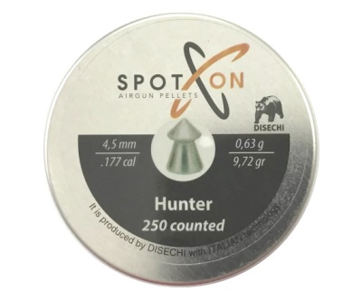 Пульки пневматические SPOTON HUNTER 4,5 мм 0,63 г уп. 250 шт