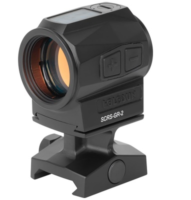 Прицел коллиматорный HOLOSUN SCRS GR 2 зелёная марка на Picatinny + солнечная батарея
