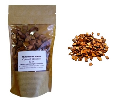 Щепа ЯБЛОНЕВАЯ (средний обжиг) 50 г