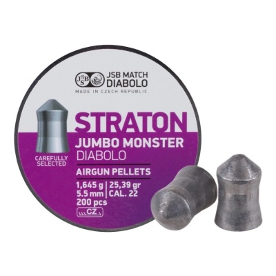 Пульки пневматические JSB STRATON JUMBO MONSTER 5,5 мм 1,645 г уп. 200 шт