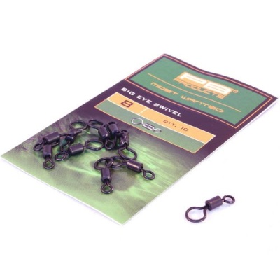 Вертлюг с большим ушком PB PRODUCTS BIG EYE SWIVEL №8 уп. 10 шт