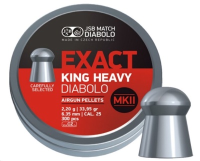 Пульки пневматические JSB EXACT KING HEAVY MKII 6,35 мм уп. 300 шт