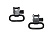 Антабка RIFLE SLING SWIVEL 2,54 см комплект 2 шт