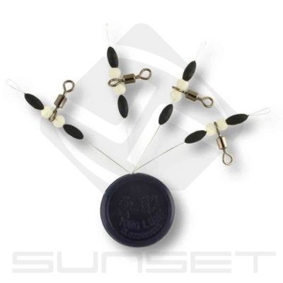 Крепление для скользящего поплавка со стопорами SUNSET Stop Float+Beads+Phospho+Rolling ST-S-5016